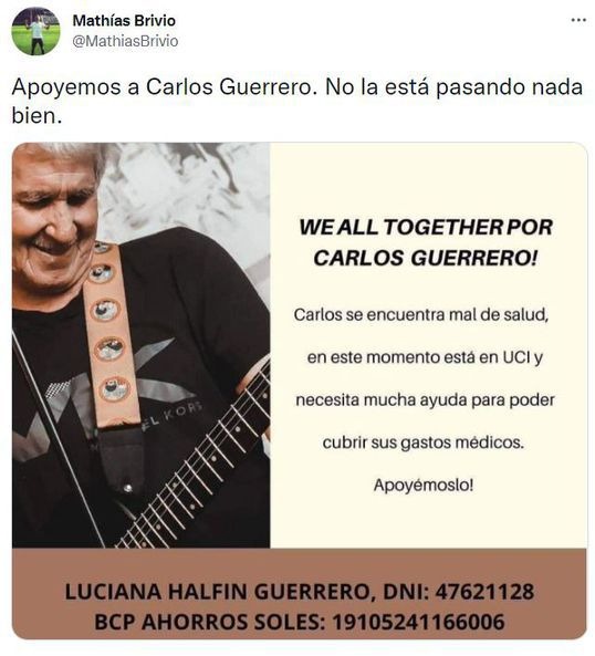 We All Together: Carlos Guerrero, líder de la banda peruana, se encuentra en UCI 