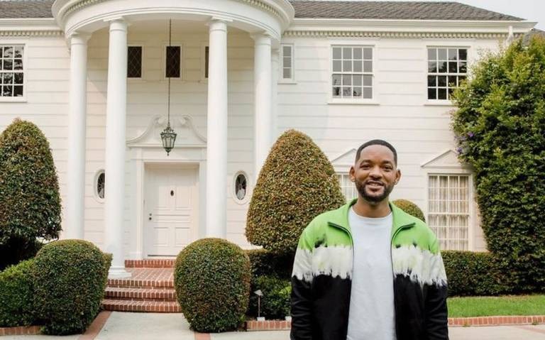 Will Smith y la casa donde se grabó 'El príncipe del rap'. Fuente: Instagram