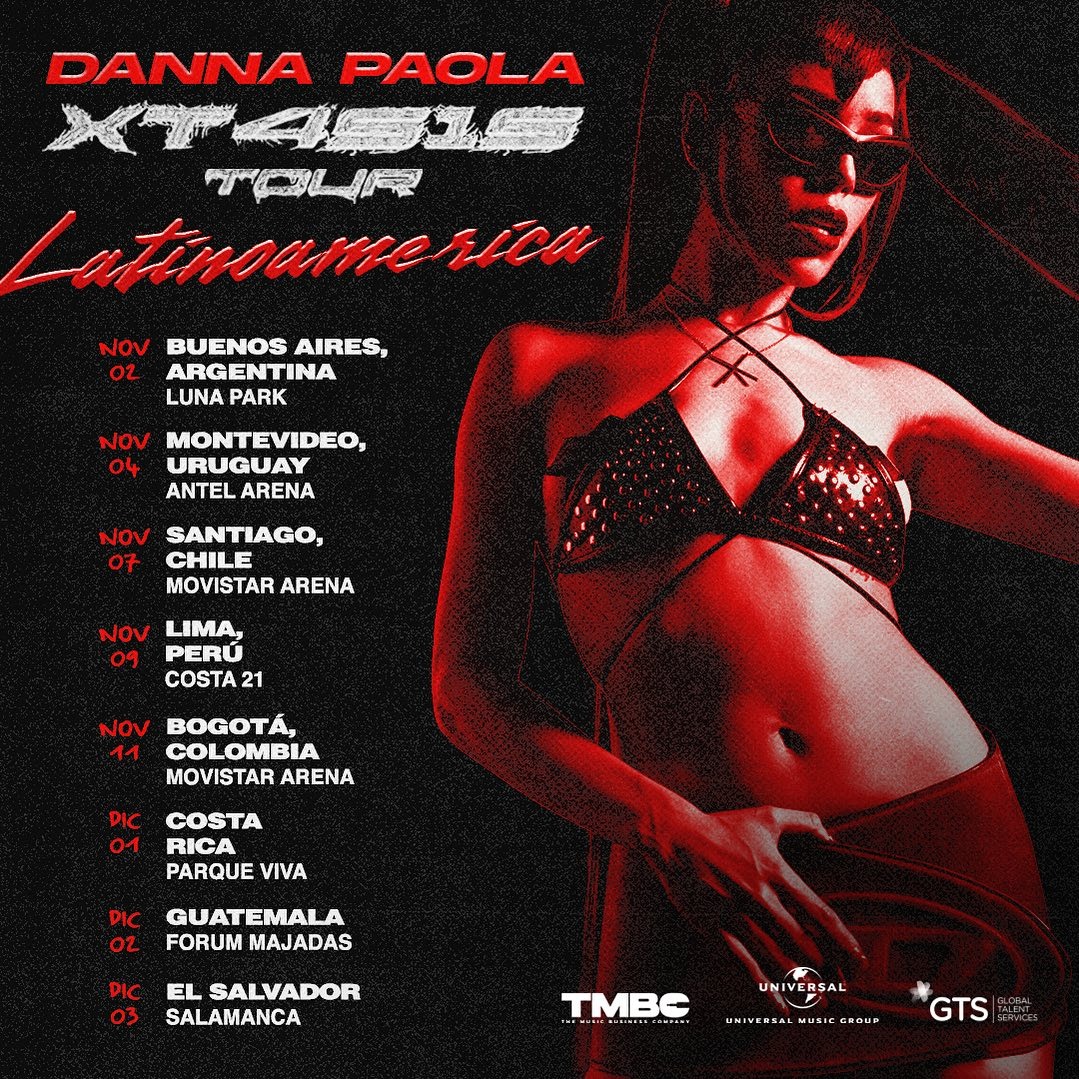Danna Paola incluye a Perú en su gira mundial