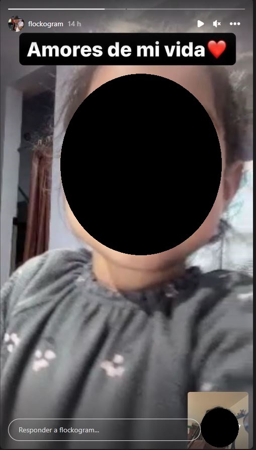 Yonathan Horna Publicó una captura de la videollamada que mantuvo con su hija Xianna, tras varios días de estar incomunicados según el barbero/ Foto: Instagram