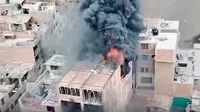San Miguel: Reportan incendio en vivienda en construcción