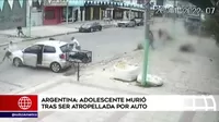 Argentina: Adolescente murió en atropello múltiple