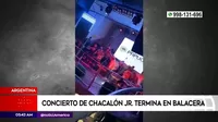Argentina: Concierto de Chacalón Junior termina en balacera