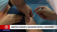 Argentina inició la vacunación contra la COVID-19 con la vacuna rusa Sputnik V