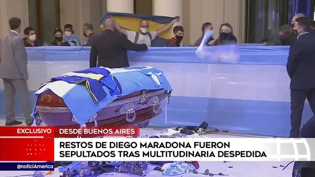Descansa en paz, Diego: Maradona fue sepultado tras multitudinaria despedida en Argentina