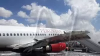 Bolivia: avión de Peruvian Airlines sufre accidente al despegar