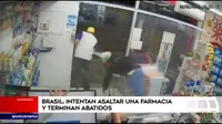 Brasil: dos ladrones fueron acribillados en una farmacia
