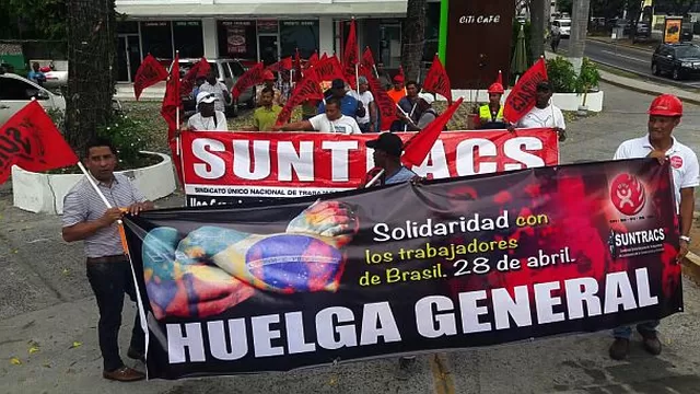 La huelga general movilizó a diversos sindicatos. Foto: Difusión
