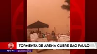 Brasil: Una tormenta de arena cubrió por completo Sao Paulo
