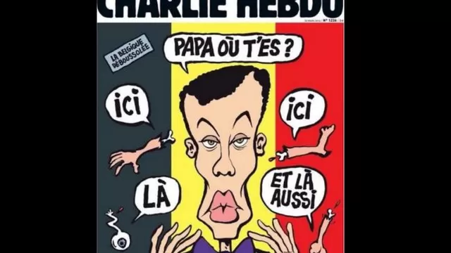 Charlie Hebdo se burla de los atentados de Bruselas en su última portada