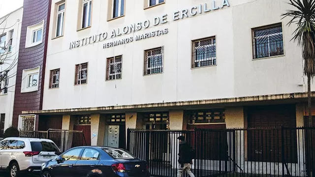Instituto Alonso de Ercilla de Santiago, colegio de los Hermanos Maristas en Chile. Foto: La Tercera