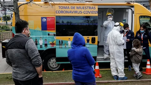 Chile reporta su menor número de contagios de coronavirus en 2 meses. Foto: AFP