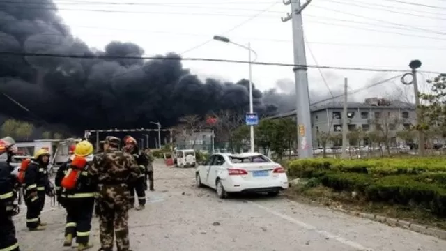 Las cinco víctimas mortales se encontraban en el interior del taller cuando se produjo la explosión. Foto: TeleSur TV