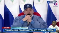 Colombia y Chile no reconocen reelección de Daniel Ortega en Nicaragua