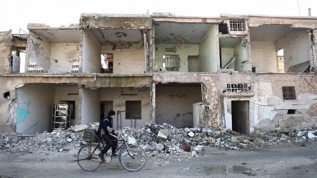 Estado catastrófico de las ciudades de Siria. (Vía: AFP)