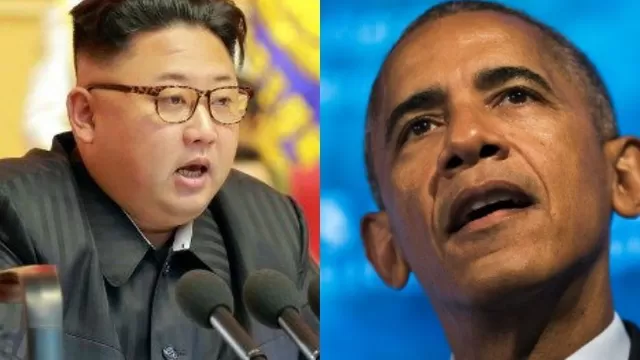 Kim Jong-Un, líder de Corea del Norte y el presidente estadounidense Barack Obama (Vía: AFP)