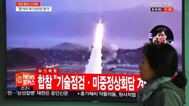 Corea del Norte había lanzado otro misil el 5 de abril. Foto: AFP