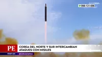 Corea del Norte y Sur intercambian ataques con misiles