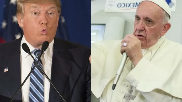 Donald Trump y Papa Francisco. (Vía: AFP)