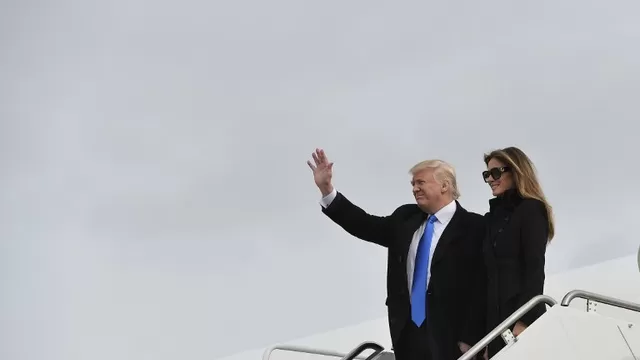 Trump en Washington. Foto: AFP