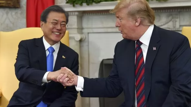 Donald Trump se reunirá con Moe Jae-in en Corea del Sur a finales de junio. Foto: AFP/referencial