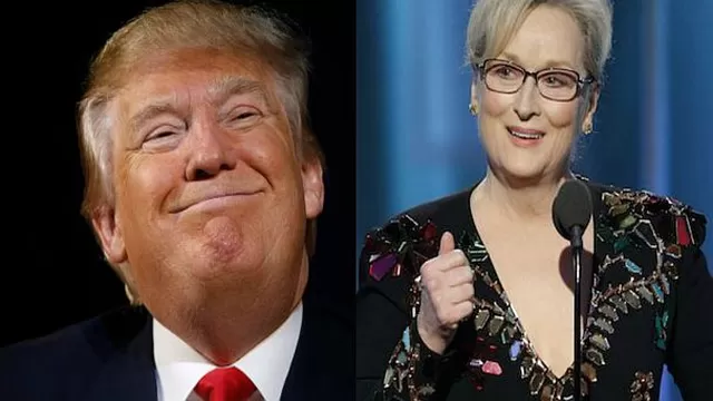 Trump llamó "lacaya de Hillary" a Meryl Streep tras discurso en Globos de Oro 