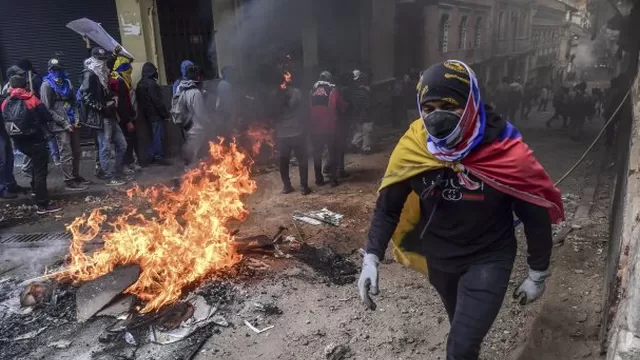 Ecuador: principal organización indígena rechaza diálogo y llama a "radicalizar acciones". Foto: AFP