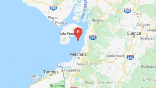 Ecuador: sismo de magnitud 4,67 remeció Guayas. Foto: Google Maps
