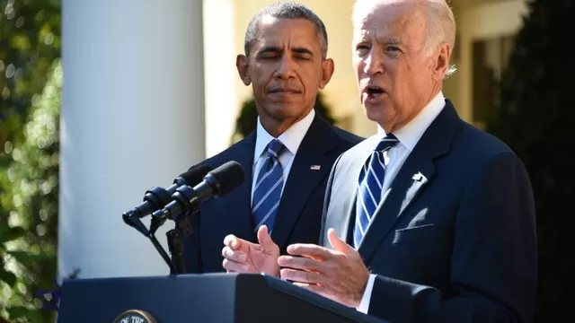 Barack Obama junto al vicepresidente Joe Biden. (V&iacute;a: AFP)