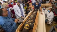 Egipto presenta al mundo 59 sarcófagos de 2600 años hallados con momias en su interior