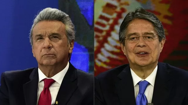 Len&iacute;n Moreno y Guillermo Lasso. (V&iacute;a: AFP)