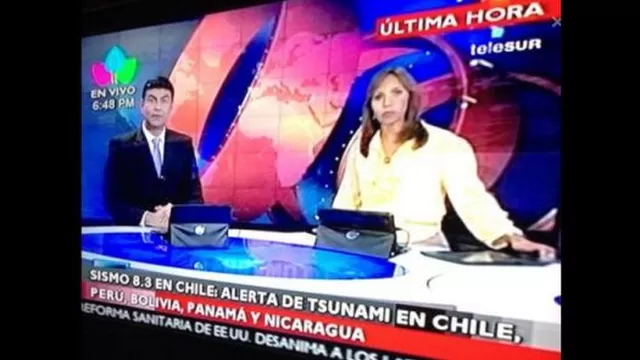 Error con alerta de tsunami para Bolivia lo cometió canal de Centroamérica y no TeleSUR