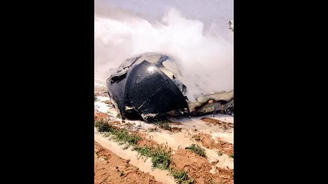 Avión militar se estrelló al despegar de aeropuerto en España