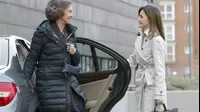 España: reinas Sofía y Letizia fueron captadas juntas tras incidente