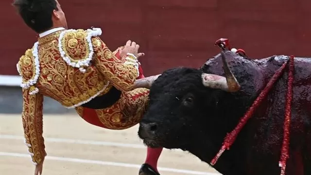 España: torero sufre tremenda cornada al intentar matar a segundo bovino