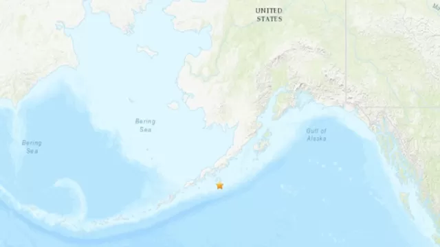 Estados Unidos: Alerta de tsunami en Alaska tras sismo de magnitud 7.5. Foto: USGS