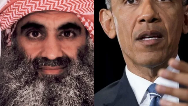 Cheij Mohamed y Barack Obama. (Vía: AFP)