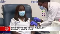 Estados Unidos inició la vacunación contra el coronavirus