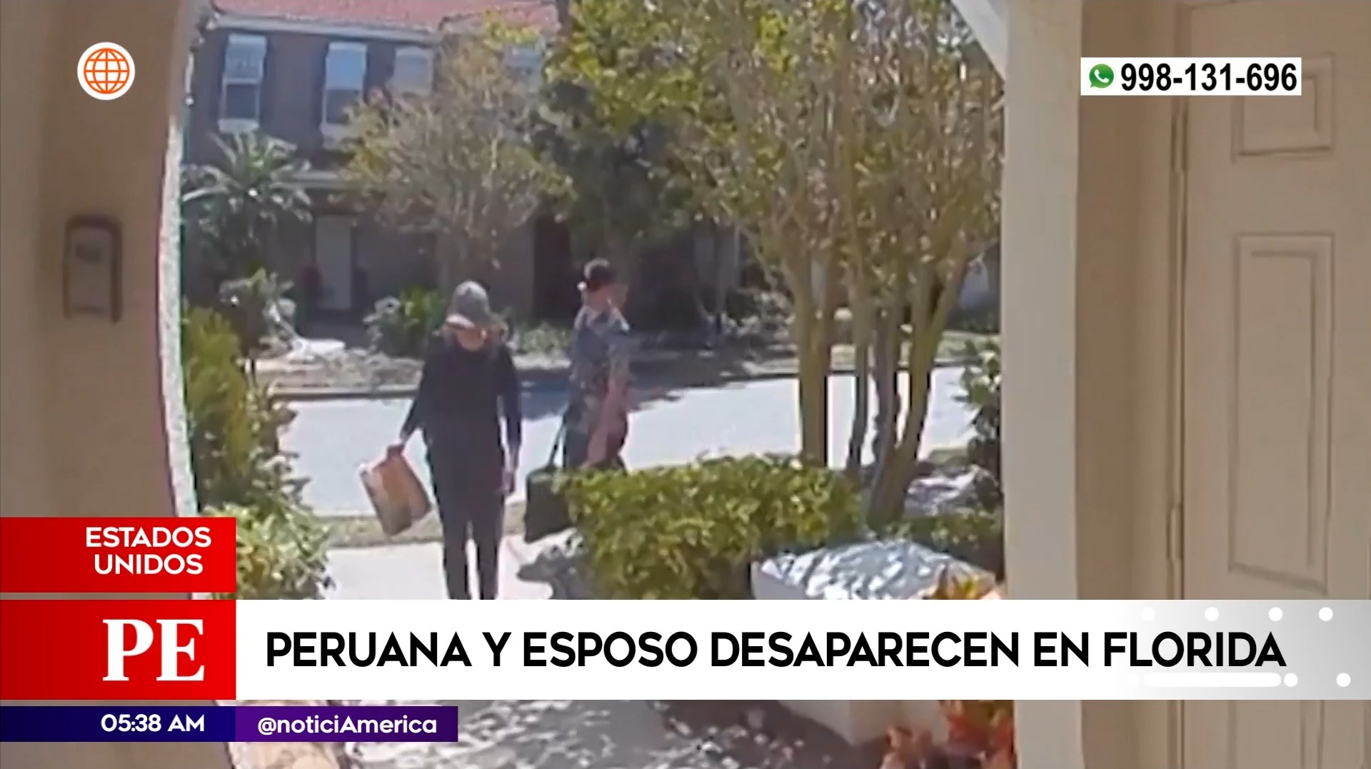 Peruana y su esposo desaparecidos en Estados Unidos. Foto: América Noticias