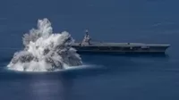 Estados Unidos probó la resistencia de un buque de guerra con megaexplosiones