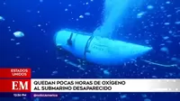 Estados Unidos: Submarino desaparecido queda con pocas horas de oxígeno