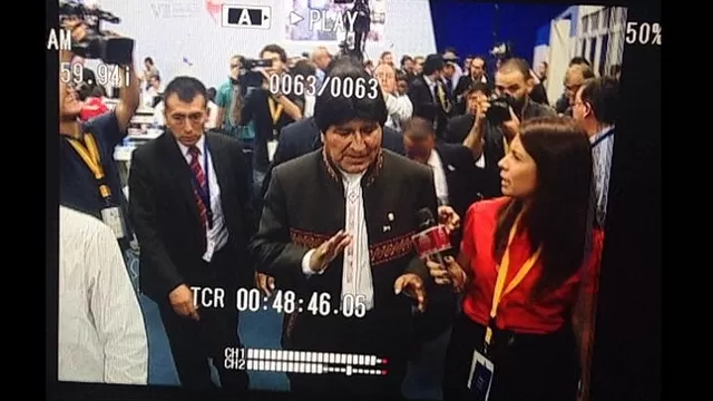 Evo Morales y el canciller boliviano se molestaron al ser consultados por Martín Belaúnde Lossio