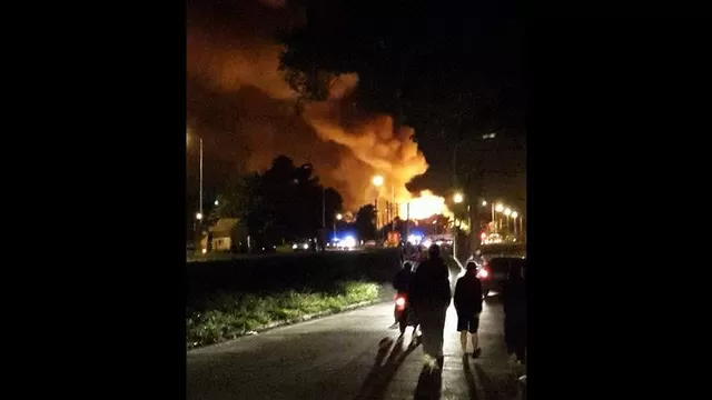 Explosiones e incendio se originaron en una planta de gas en Argentina 