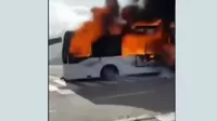 Francia: Niños se salvan de bus escolar envuelto en llamas