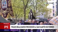 Francia: Fieles realizaron procesión de San Martín de Porres