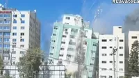 Gaza: Ataque aéreo de Israel destruyó edificio de medios de comunicación