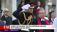 Harry no podrá vestir uniforme militar en el funeral de la reina Isabel II