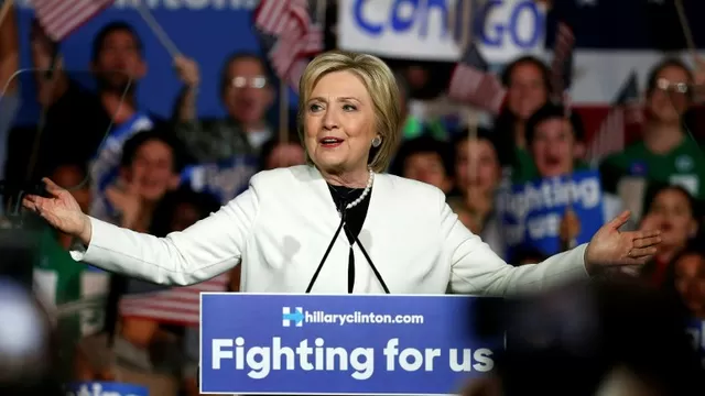 Hillary Clinton dio un masivo discurso en Miami, Florida. (Vía: AFP) 
