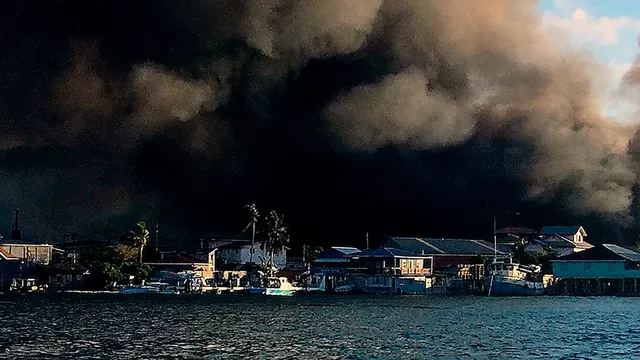Honduras: Incendio destruyó al menos 40 viviendas en isla Guanaja