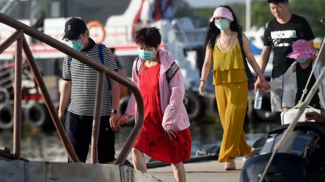 Indonesia: 5000 turistas chinos atrapados en Bali por coronavirus. Foto: AFP